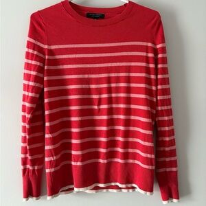 Banana Republic silk cashmere striped sweater